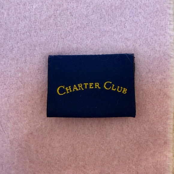 Charter Club Pink 100% Cashmere Scarf – Incredibly Soft Fringe Wrap - Picture 6 of 9